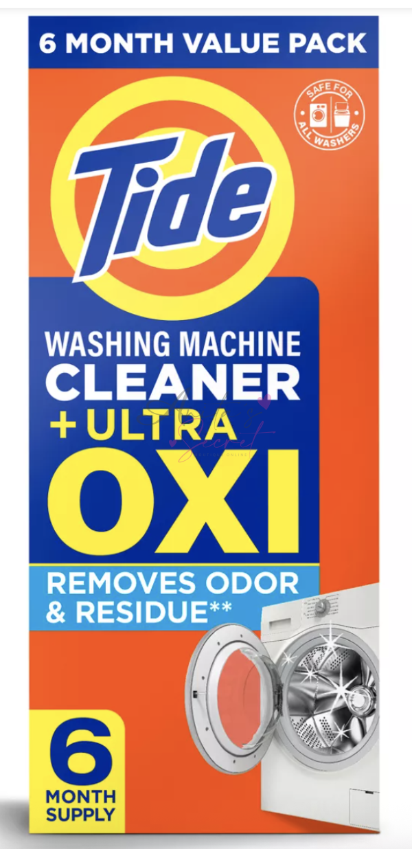 Limpiador de lavadoras Tide con MAGIA AZUL